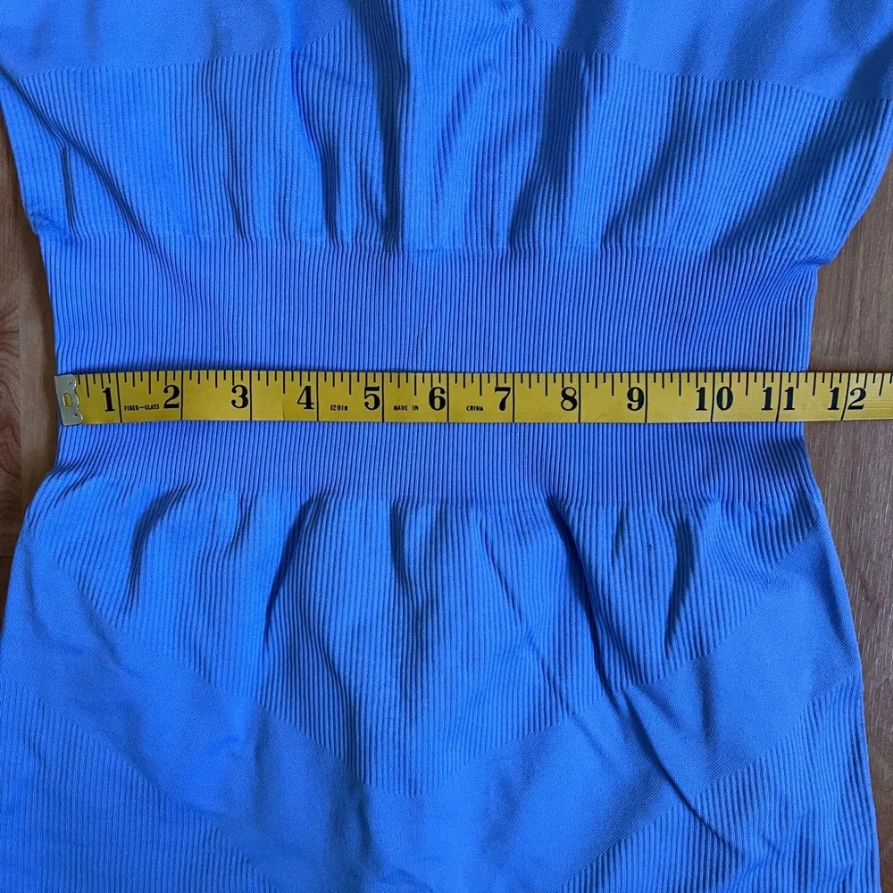 WeWoreWhat Periwinkle Blue Ribbed Onesie sz Small - Picture 3 of 8